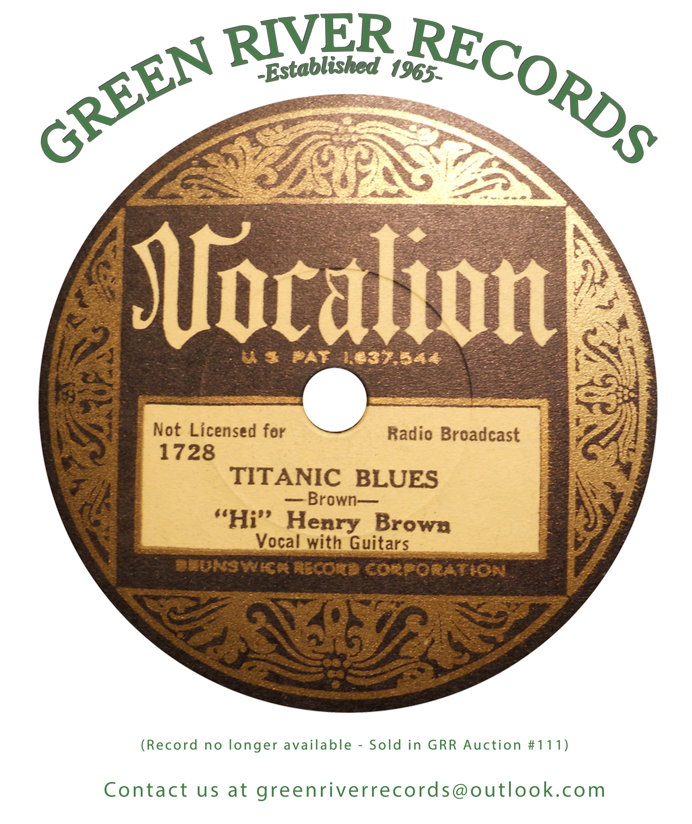 Green River Records - Rare 78 RPM Record Auctions